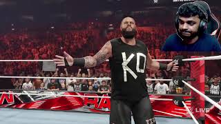 Gaunlet Match WWE 2K24  Kevin Ovens Vs 3 Other Players With Facecam Reaction Full Match Highlights [upl. by Alded]