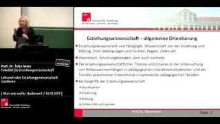 Lehramt oder Erziehungswissenschaft studieren [upl. by Xuagram]