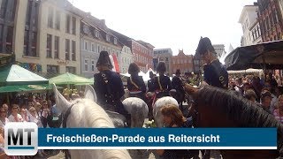 FreischießenParade aus Reitersicht [upl. by Ahtinak974]