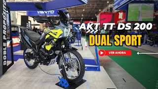 Akt TT DS 200 DUAL SPORT un lanzamiento que pego duro en la Feria de las dos ruedas 2024 [upl. by Yhtuv]