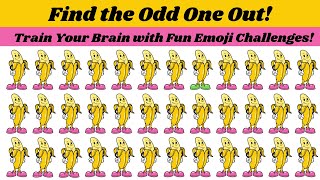 FIND THE ODD EMOJI OUT Can You Spot the Difference  Guess the Odd Emoji Quizzes [upl. by Beyer339]