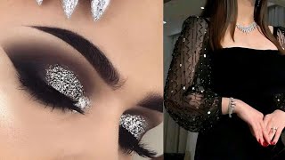 brown silver Eye Makeup Tutorial for silver brown eyes makeup tutorial for beginners [upl. by Vickey496]