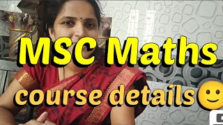 MSC maths course details🙂 என்ன scope and demand இருக்கும் 🙂🙂 [upl. by Gerson]