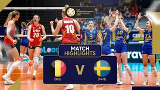 Belgium vs Sweden  Match Highlights  European Golden League Women 2024 [upl. by Nordine]