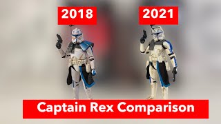 Black Series Captain Rex Comparison 2018 VS Bad Batch [upl. by Nannette110]