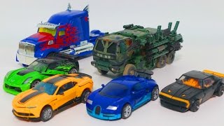 Transformers Movie 4 AOE Autobot Optimus Prime Bumblebee Crosshairs Drift Vehicles Robot Car Toys [upl. by Cadmar]