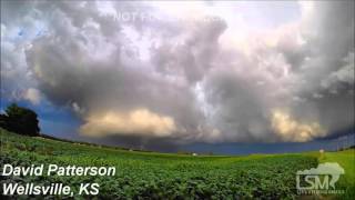 91815 Wellsville KS Tornado Supercell Lapse [upl. by Sivehc]