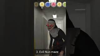 Evil Nun all 8 game jumpscares 🔨 shorts GamingShorts [upl. by Dayna35]