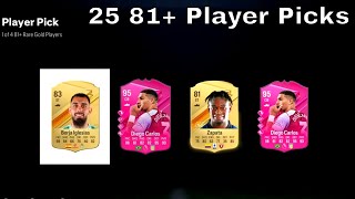 I Opened 25 81 Player Picks For Futties👀 FC 24 Ultimate Team [upl. by Ndnarb]