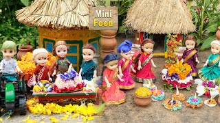 Miniature Bathukamma Celebrations 2024  Tiny Cooking  Mini Food Cooking [upl. by Emilia]