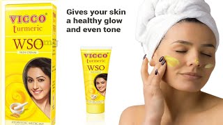 vicco turmeric wso skin cream ka honest review beauty night cream and result pimples free skin 😲😱🤫 [upl. by Hamas]