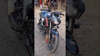 TVS Apache 164V f i abs black colour bike lover viral for you short videos Tera fitoor [upl. by Ahsiat]