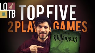 My TOP FIVE 2 player boardgames [upl. by Sukey306]