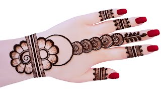 Latest Simple Mehandi design for hands Easy Mehndi designMehandi ka designMehendi Mehndi designs [upl. by Bergin756]