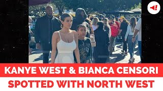 quotKanye West and Bianca Censori Spotted taking North West out for a Trip to Disneylandquot [upl. by Ulberto]