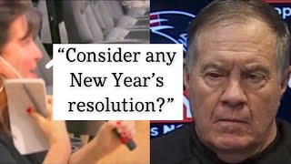 Bill Belichick AGAIN Asked What His New Year’s Resolution Is by the Same Reporter [upl. by Dail]