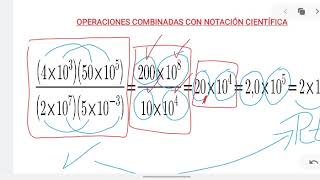 151 Notación científica Operaciones combinadas [upl. by Madelene537]