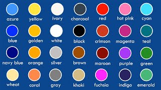 Names Of Colors  List Of Colors In English [upl. by Grazia]