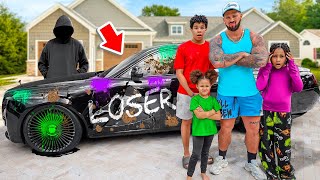 Stalker RUINED our DADS NEW CAR 🤬 [upl. by Adniral]