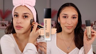 LANCOME TEINT IDOLE ULTRA 24HR LONG WEAR MATTE FOUNDATION REVIEW amp WEAR TEST [upl. by Gleda913]