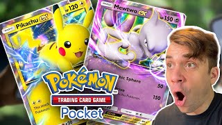 Rerolling in Pokemon TCG Pocket Lets Get HYPE PULLS [upl. by Ahsiakal]