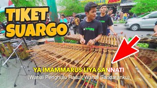 TIKET SUARGO Full Lirik amp Artinya  Angklung New Carehal Malioboro Jogja Cover KHMARUF ISLAMUDDIN [upl. by Aroled543]