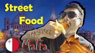 Tasting Top Street Food in MALTA  PASTIZZI food [upl. by Onibas857]