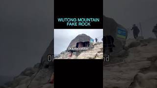 Fake giant rock atop a mountain in China [upl. by Ainoet601]