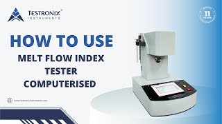 How to Use Melt Flow Index Tester Computerised [upl. by Notirb]