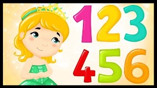 La chanson des chiffres  Apprendre les chiffres avec les princesses [upl. by Ynnhoj]