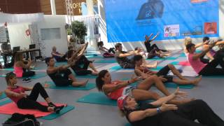 Lezione di pilates circuit con Elisabetta Cinelli a Blue Fitness 2015 [upl. by Brenda]