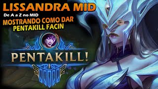 COMO DAR PENTAKILL DE LISSANDRA COM O MONO NO MID [upl. by Ynnahc]