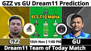 RST vs GZZ Dream11 Prediction  Dream11 Team Of Today Match  Dream11 Prediction Today Match [upl. by Yarrum]