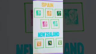 My stampcollection spain newzealand srilanka pakistan indonesia bangladesh america india [upl. by Rafaela]