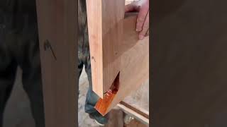 dovetail joint wood connection technology [upl. by Adnocahs]