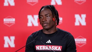 Nebraskas Emmett Johnson full press conference from Sept 17 2024 [upl. by Elleral]