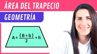 Calcular el ÁREA de un TRAPECIO 🔶 Figuras Planas [upl. by Wenoa]