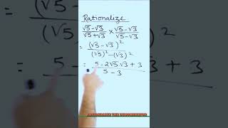 Rationalise the denominator maths class 9 chapter 1 rationalisation rational maths9 [upl. by Boniface]