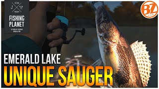 Unique Sauger of Emerald Lake  Fishing Planet Test Your Spot Series [upl. by Goto744]