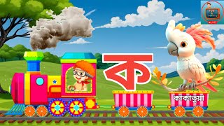 বাংলা ব্যঞ্জনবর্ণ  ক খ গ ঘ কখগঘ train video BanjonbornoBengali Alphabets Train Video কখগঘ [upl. by Alaham668]