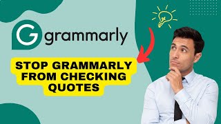 How to Make Grammarly not Check Quotes 2024 [upl. by Lehet]