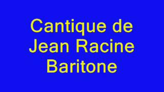 Cantique de Jean Racine baritone [upl. by Nairahcaz]