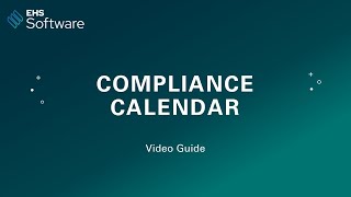 Compliance Calendar [upl. by Hayarahs]