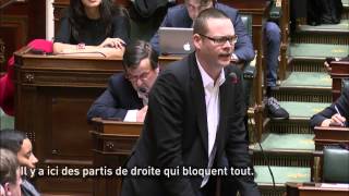 Raoul Hedebouw PTB clashe la NVA sur les prépensions [upl. by Longawa]