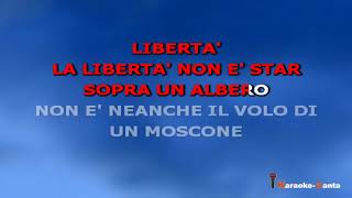 Giorgio Gaber  La Liberta demo Karaoke [upl. by Gnil]