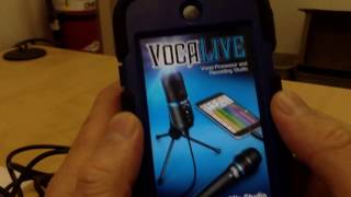 Vocalive Tutorial how to monitor audio while recording iPhone video [upl. by Annaxor]