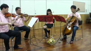 モーツァルト Mozart 弦楽四重奏 K458 『狩り』StringQuartet No17 [upl. by Cirdahc]