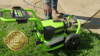 1 Rated Electric Pressure Washer  Greenworks 3000 PSI [upl. by Aicilak]