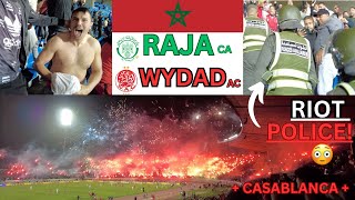 MOROCCAN FUTBOL GAME GETS HEATED RAJA VS WYDAD  CASABLANCA [upl. by Murat]