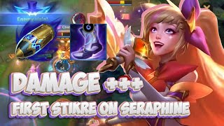 12 KILL  NEW RUNES FIRST STRIKE STAR GUARDIAN SERAPHINE GAMEPLAY  WILD RIFT BUILD  RUNES [upl. by Scholz]